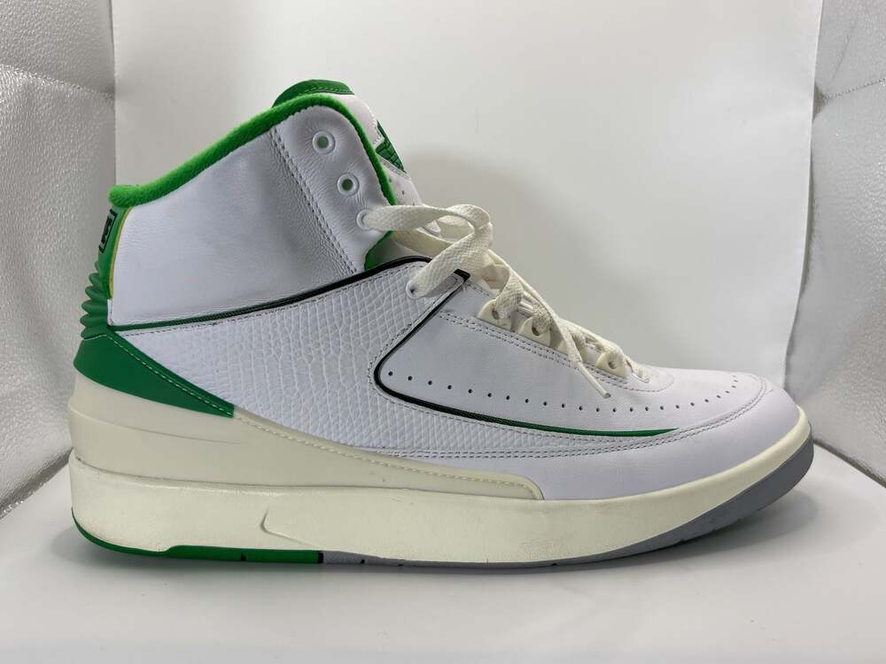 Air Jordan 2 Retro Lucky Green White Sail DR8884-103 Size 12